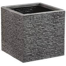 Large Square Planter Pewter