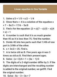 Fast Linear Equation In One Variable