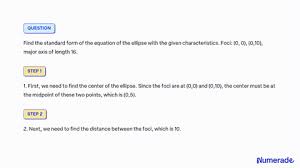 Find The Standard Form Of The Equation