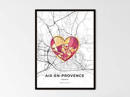 Aix En Provence France Minimal Art Map