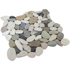 Sliced Pebble Stone Floor And Wall Tile