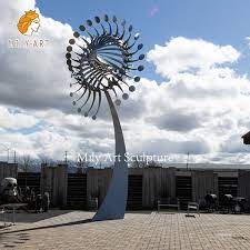 Metal Windmill Powered Kinetic