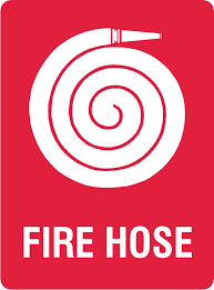 Plastic Tags Fire Hose 2 Safety Sign