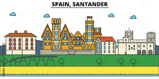 Spain Santander City Skyline