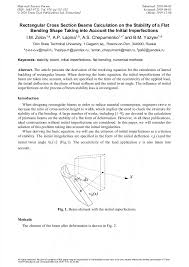 rectangular cross section beams