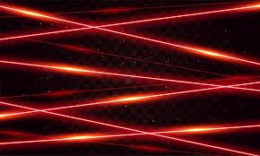red laser beam light effect on black
