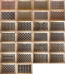 Pattern Cut Wood Wall Registers