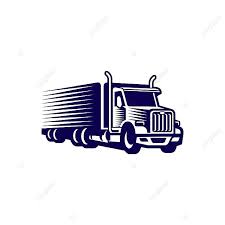Truck Trailer Logo Vector Art Png
