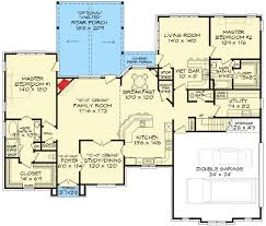 Brick And Stone House Plan With Two