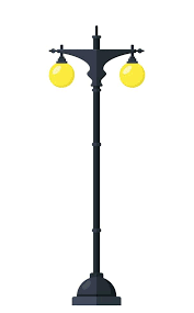 Street Lamp Post Vector Art Icons And