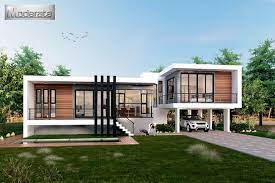 Modern Style Single Y House With
