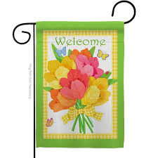 Spring Decorative Vertical Flags