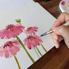 Watercolor Flower Painting Ideas For