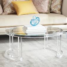 Modern Round Acrylic Coffee Table