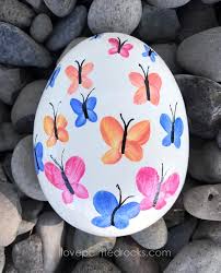 Watercolor Erfly Painted Rock