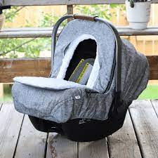 Baby Car Seat Cover Winter Linen Modern