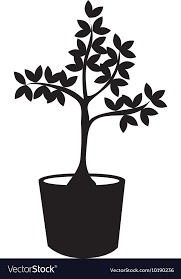 Pot Tree Nature Icon Graphic Royalty