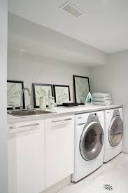 Modern Basement Laundry Room Cottage