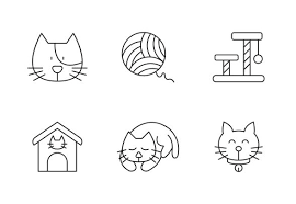 Cat Icons By Puckung Graphic Design