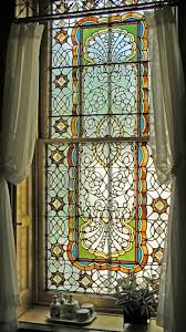 Bathroom Stained Glass House Window