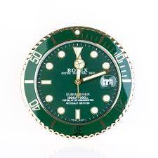 Gold Submariner Wall Clock From Rolex
