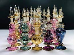 Egyptian Hand Blown Glass Large Perfume