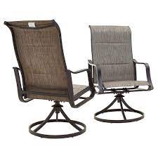 Space Swivel Metal Outdoor Dining Chair