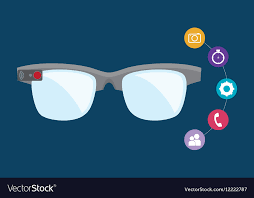 Smart Glasses Wearable Technology Icon