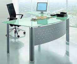 Crystal Glass Executive Desk Southern
