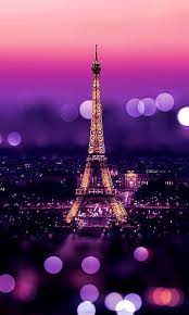 Beautiful Paris Eiffel Tower Night
