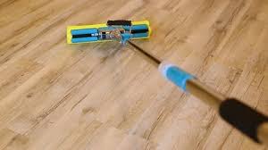 Cleaning Of Wooden Floor At Home Close
