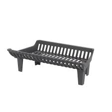 Liberty Foundry 22 In Cast Iron Heavy Duty Fireplace Grate With 4 In Clearance