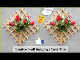 Bamboo Wall Hanging Flower Vase