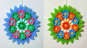 Paper Flower Wall Hanging Diy