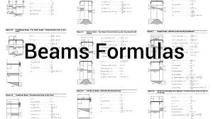 beam formulas engineering feed