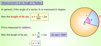 Arc Length And Radian Measure A Plus