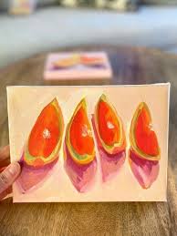 Orange Slices Still Life Painting