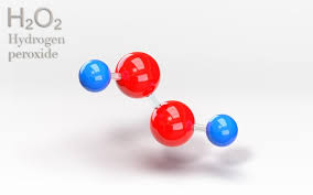 H2o2 Hydrogen Peroxide Molecule With