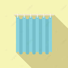 Shower Curtain Vector Art Png Cute