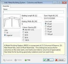 add or modify a metal building systems