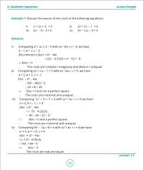 Page 33 11 Math 4 Quadratic Equations