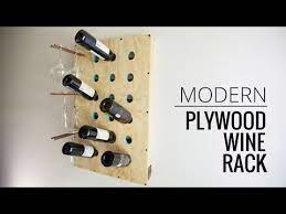 Wood Wine Rack From 1 Sheet Of Plywood