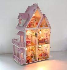 Diy Large Wooden Kids Doll House Barbie