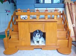 Customized Doghouse With Loft Dog