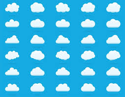 Premium Vector Cloud Vector Icon Set
