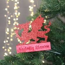 Wooden Red Welsh Dragon Hanging