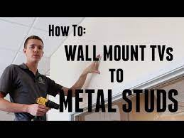 How To Wall Mount A Tv To Metal Studs