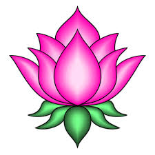 Lotus Flower Detailed Style Icon Design