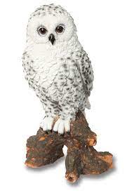Snowy Owl Garden Ornament Statue