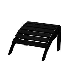 Icon Black Plastic Outdoor Ottoman